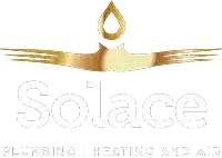 Solace Plumbing Heating and Air logo light version