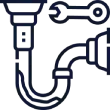 plumbing drain cleaning icon
