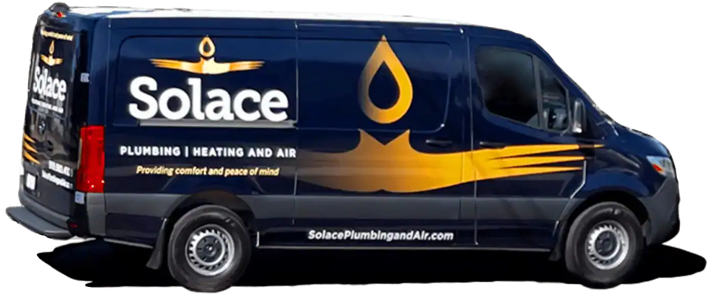 Solace Plumbing Heating and Air service van