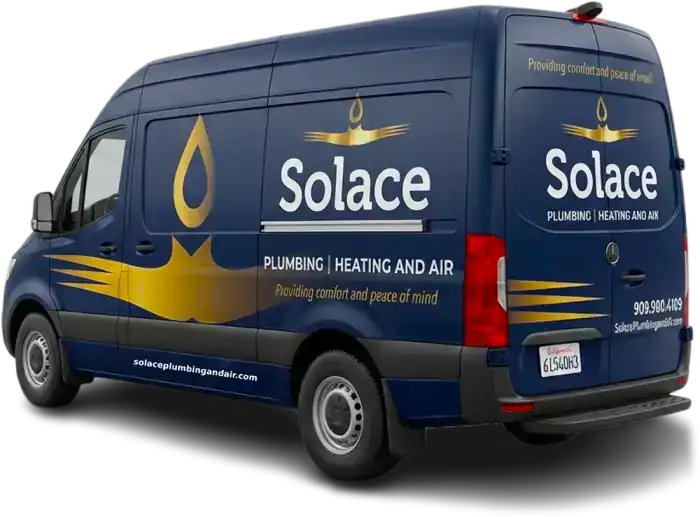 plumbing and HVAC service van